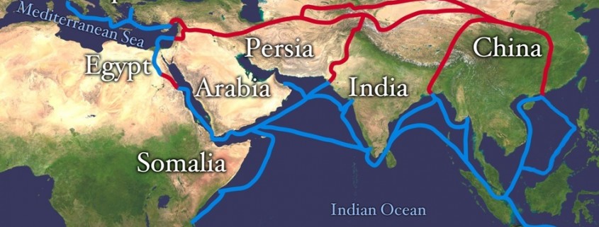 harta chineza drumul matasii