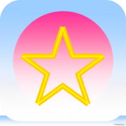 candy planet 5 point star