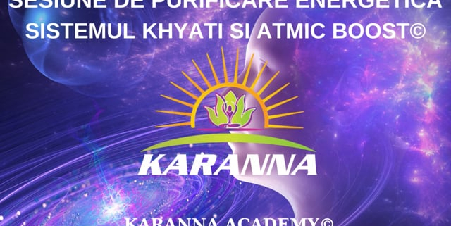 gratuit sesiune de purificare energetica cu sistemul khyati si atmic boost