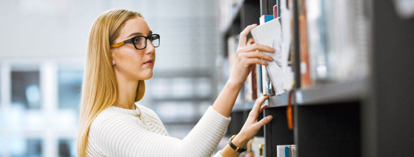 Stay Active as Library Student Assistants 8 girl at library 1