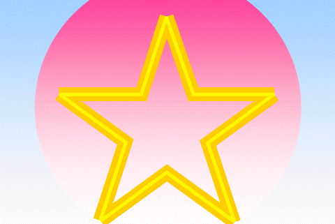 candy planet 5 point star