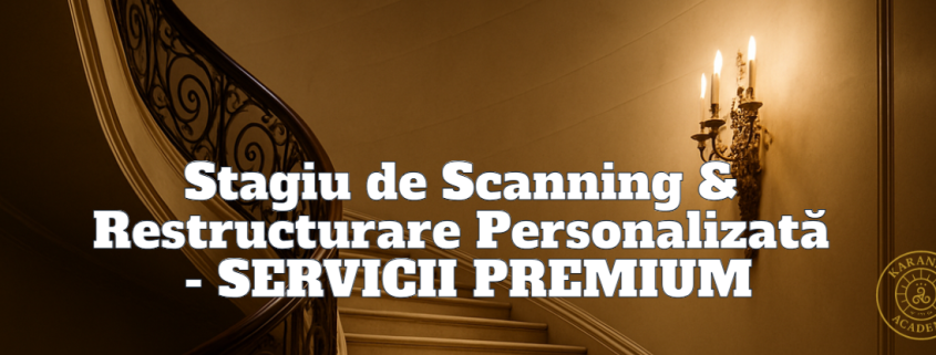 STAGIU DE SCANNING & RESTRUCTURARE PERSONALIZATĂ - ACCES INTEGRAL INSTANT 1 Stagiu de Scanning Restructurare Personalizata SERVICII PREMIUM